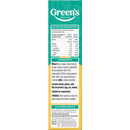 Greens Cake Mix Traditional Golden Butter 440g