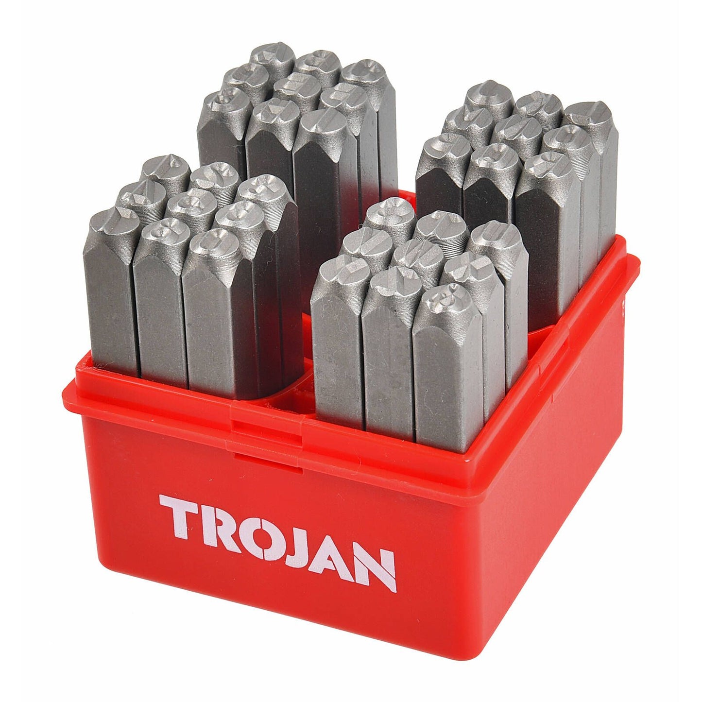 Trojan Letter Number Stamp Set - 36 Piece - 130 x 130 x 100mm