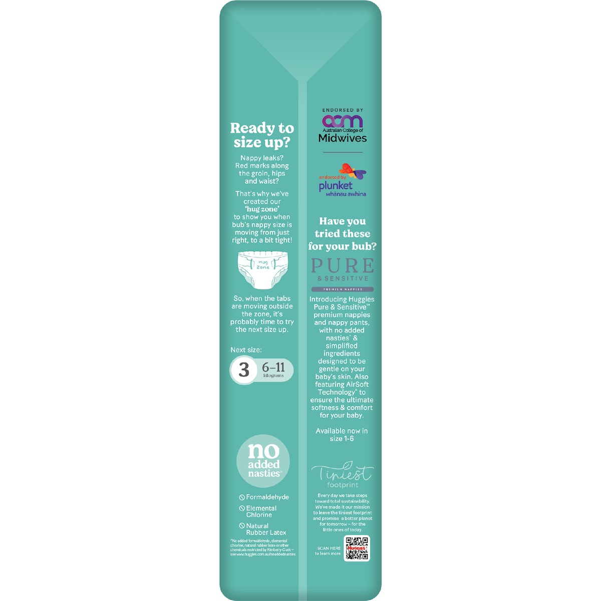 Huggies Skin Protect Nappies Size 2 (4-8kg) 48 Pack