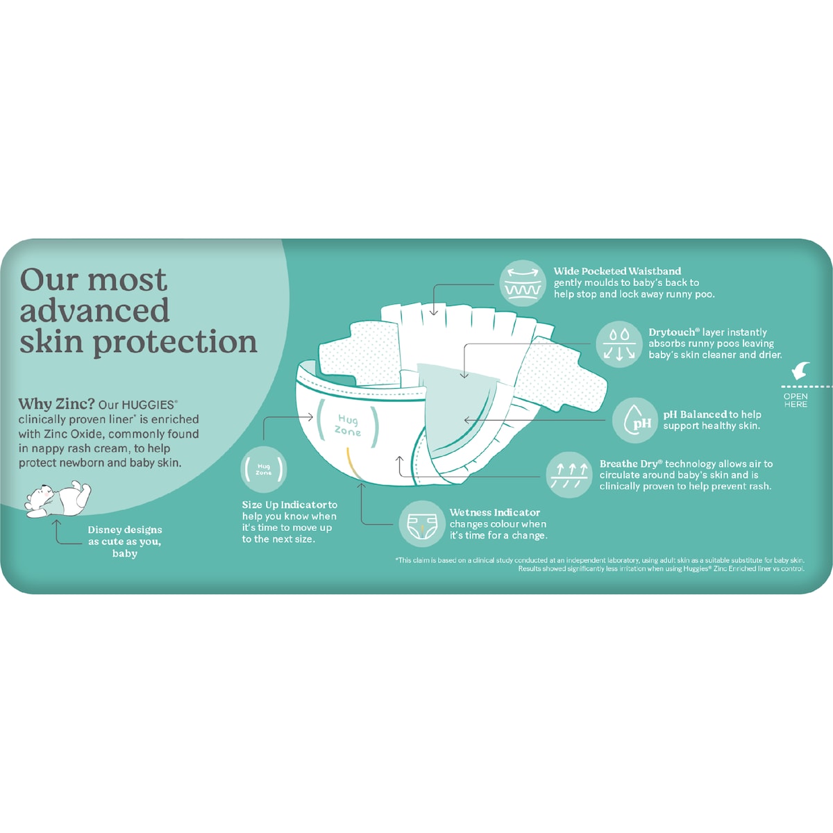 Huggies Skin Protect Nappies Size 2 (4-8kg) 48 Pack
