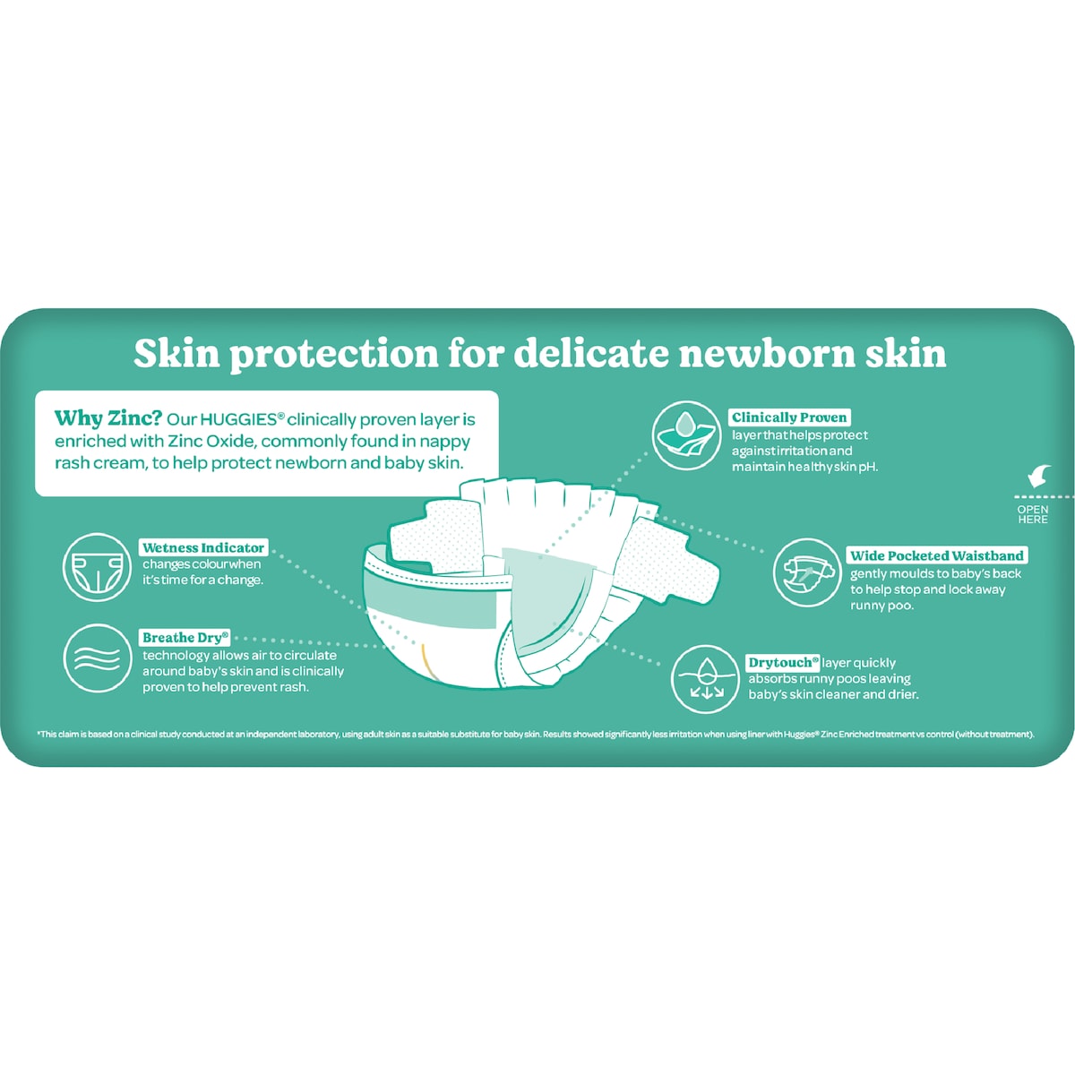 Huggies Skin Protect Nappies Size 2 (4-8kg) 48 Pack