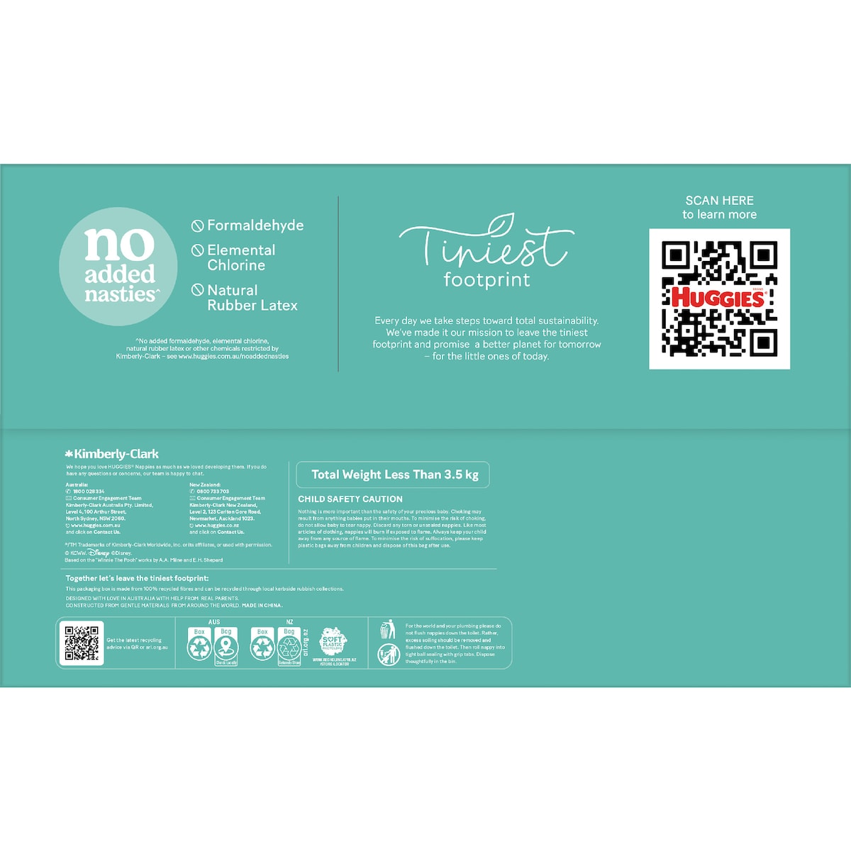 Huggies Skin Protect Nappies Size 2 (4-8kg) 96 Pack