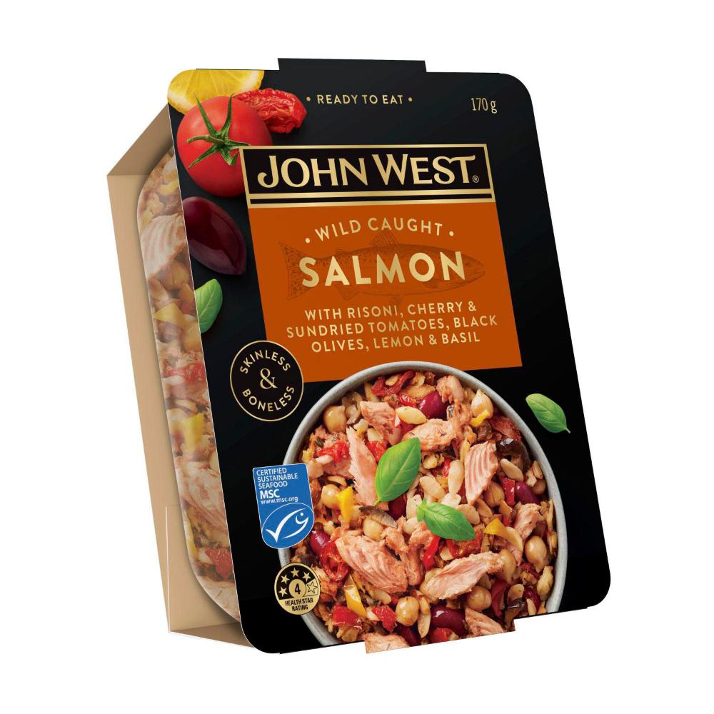 John West Salmon Bowl Tomato Risoni - 170g