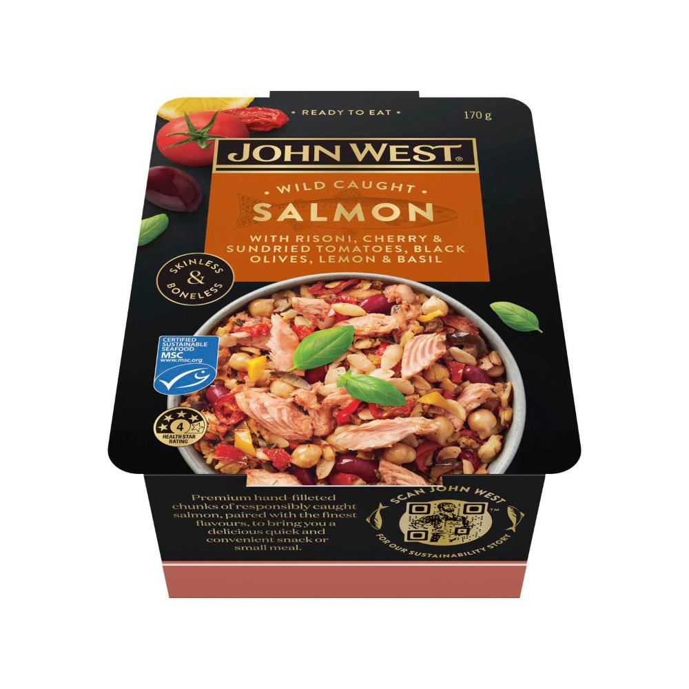 John West Salmon Bowl Tomato Risoni - 170g