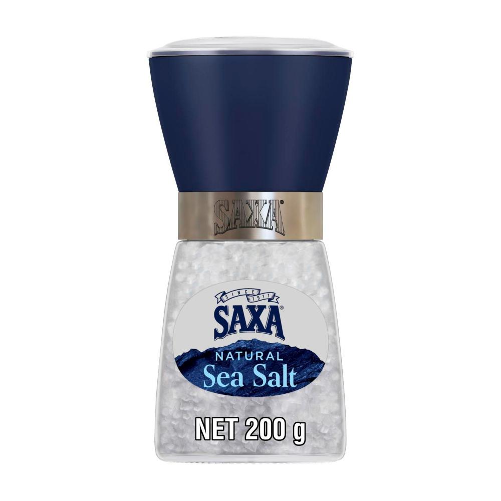 Saxa Natural Sea Salt Refillable Grinder - 200g