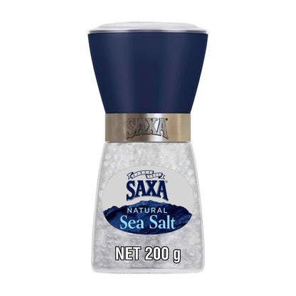 Saxa Natural Sea Salt Refillable Grinder - 200g