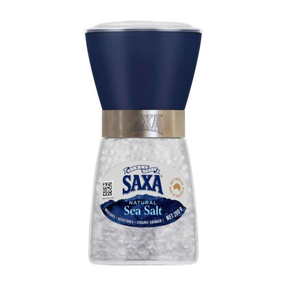 Saxa Natural Sea Salt Refillable Grinder - 200g