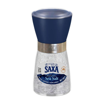 Saxa Natural Sea Salt Refillable Grinder - 200g