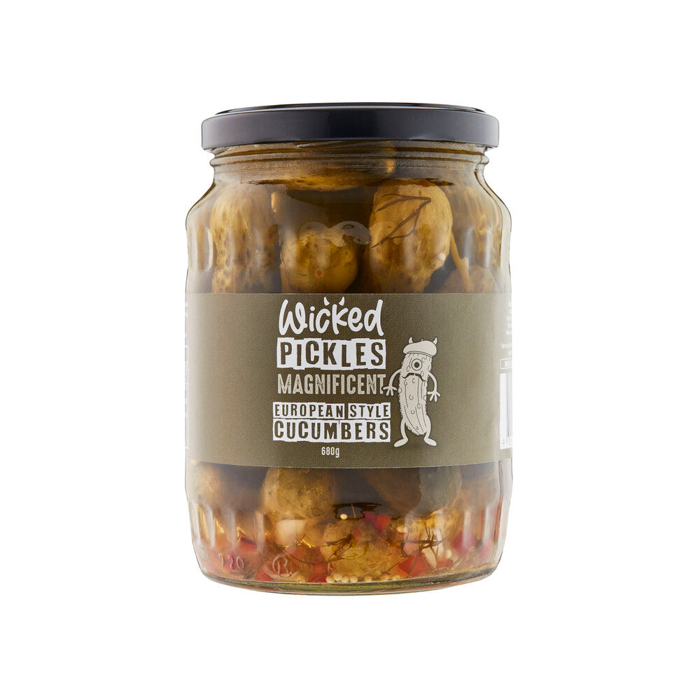 Wicked European Style Pickled Cucumbers - 680g