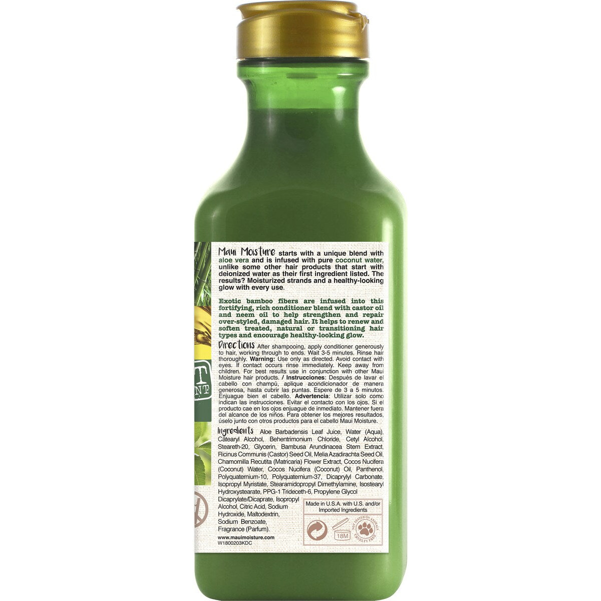 Maui Moisture Thicken & Restore Bamboo Fibre Conditioner 385ml