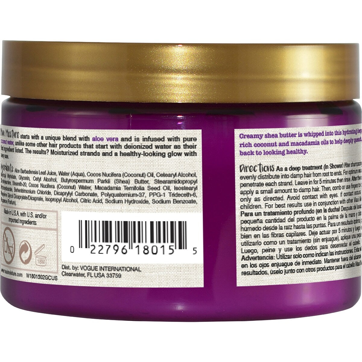 Maui Moisture Heal & Hydrate Shea Butter Hair Mask For Damaged Hair 340g