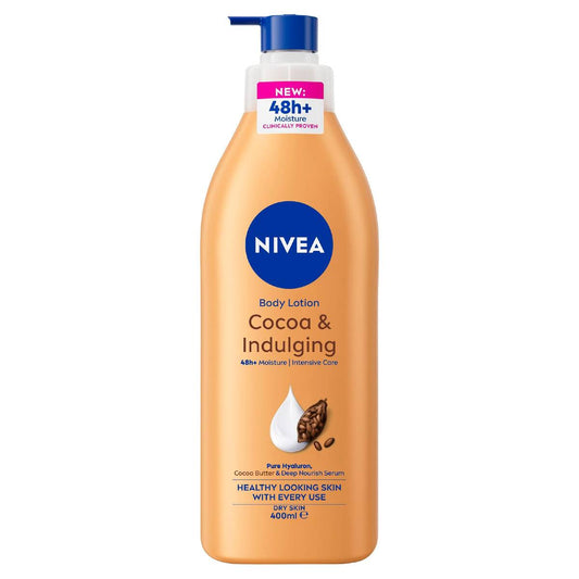 Nivea Cocoa Butter Body Lotion 48 Hour Deep Moisturiser 400ml