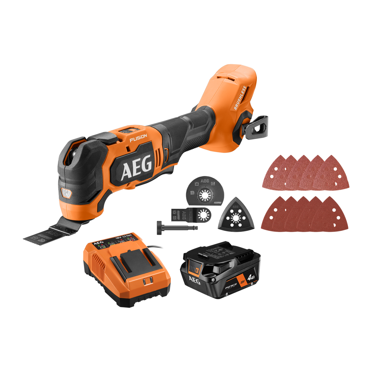 AEG Fusion Multi Function Tool Kit - 18V - 4Ah