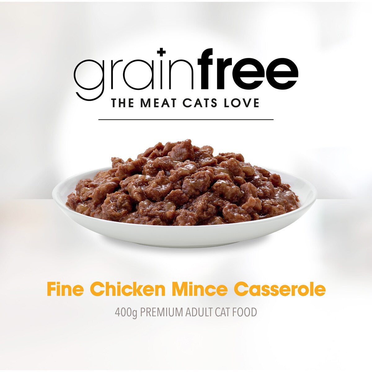 Fussy Cat Grain Free Adult Wet Cat Food Fine Chicken Mince Casserole 400g