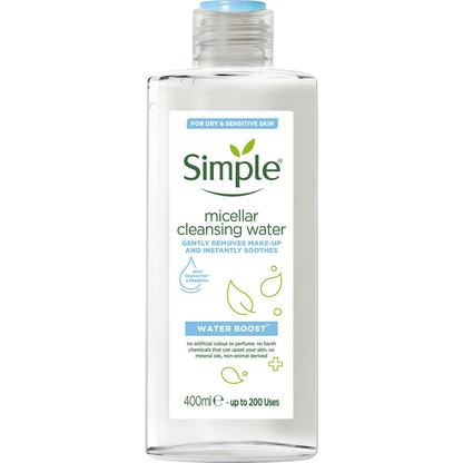 Simple Water Boost Facial Cleanser Micellar Water 400ml