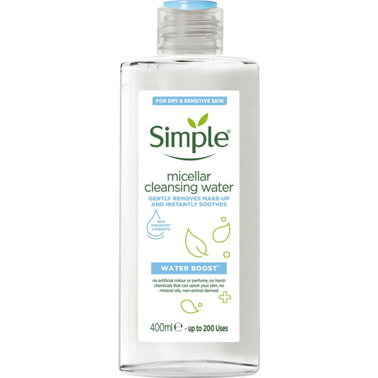 Simple Water Boost Facial Cleanser Micellar Water 400ml