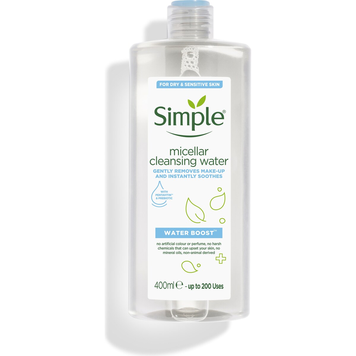Simple Water Boost Facial Cleanser Micellar Water 400ml