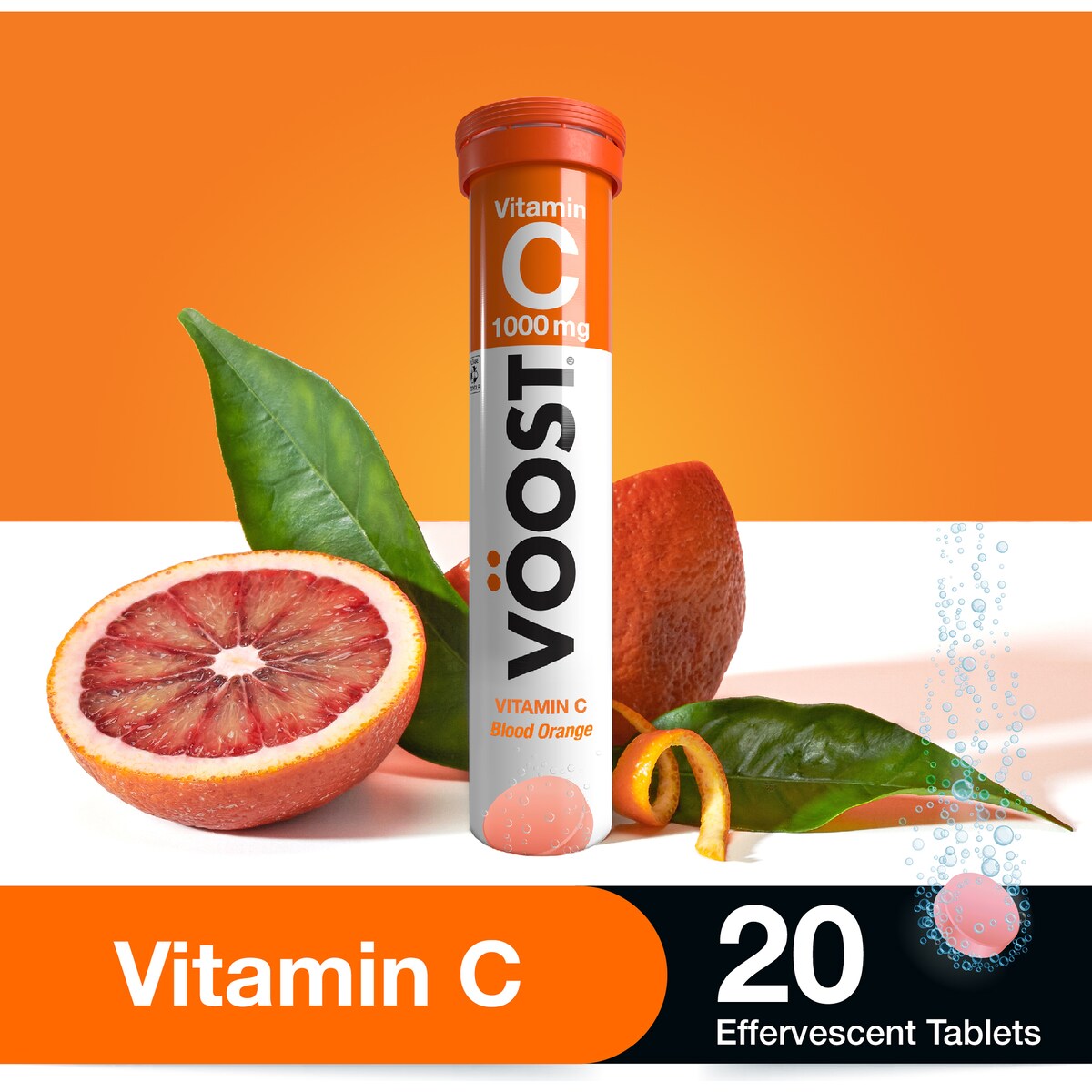 VOOST Effervescent Vitamin C Tablets 20 pack