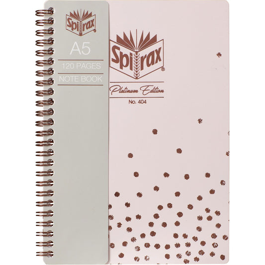 Spirax Platinum Notebook a5 120pg Assorted Each