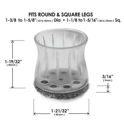 Slipstick M6 Tread Clear Sleeve - 35-42mm