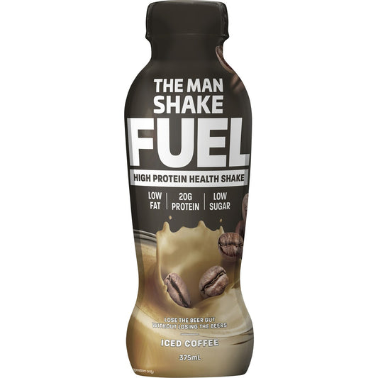 The Man Shake Fuel High Protein Health Shake Iced Coffee 375ml