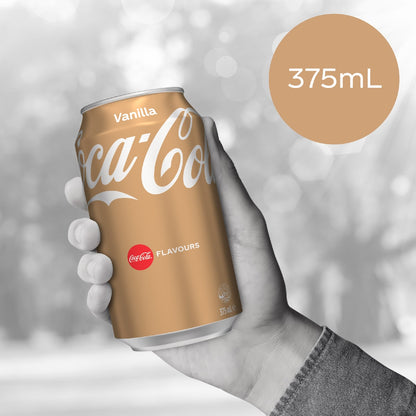Coca-cola Vanilla Soft Drink Cans 375ml X 10 Pack