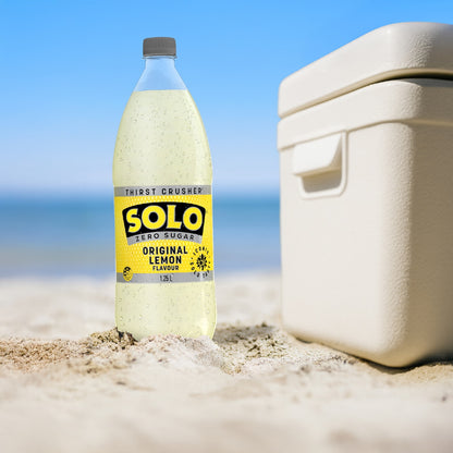 Solo Zero Sugar Original Lemon Soft Drink Bottle 1.25l