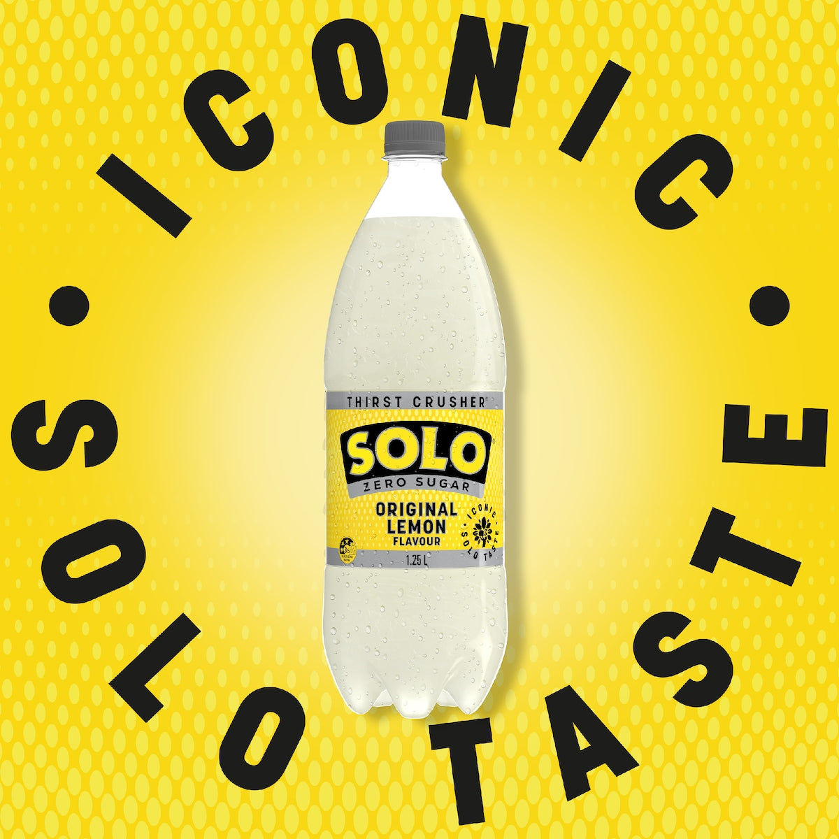 Solo Zero Sugar Original Lemon Soft Drink Bottle 1.25l
