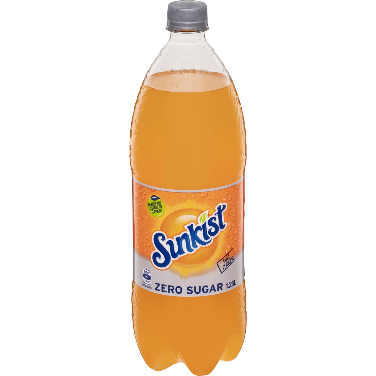 Sunkist Zero Sugar Orange Soft Drink Bottle 1.25l