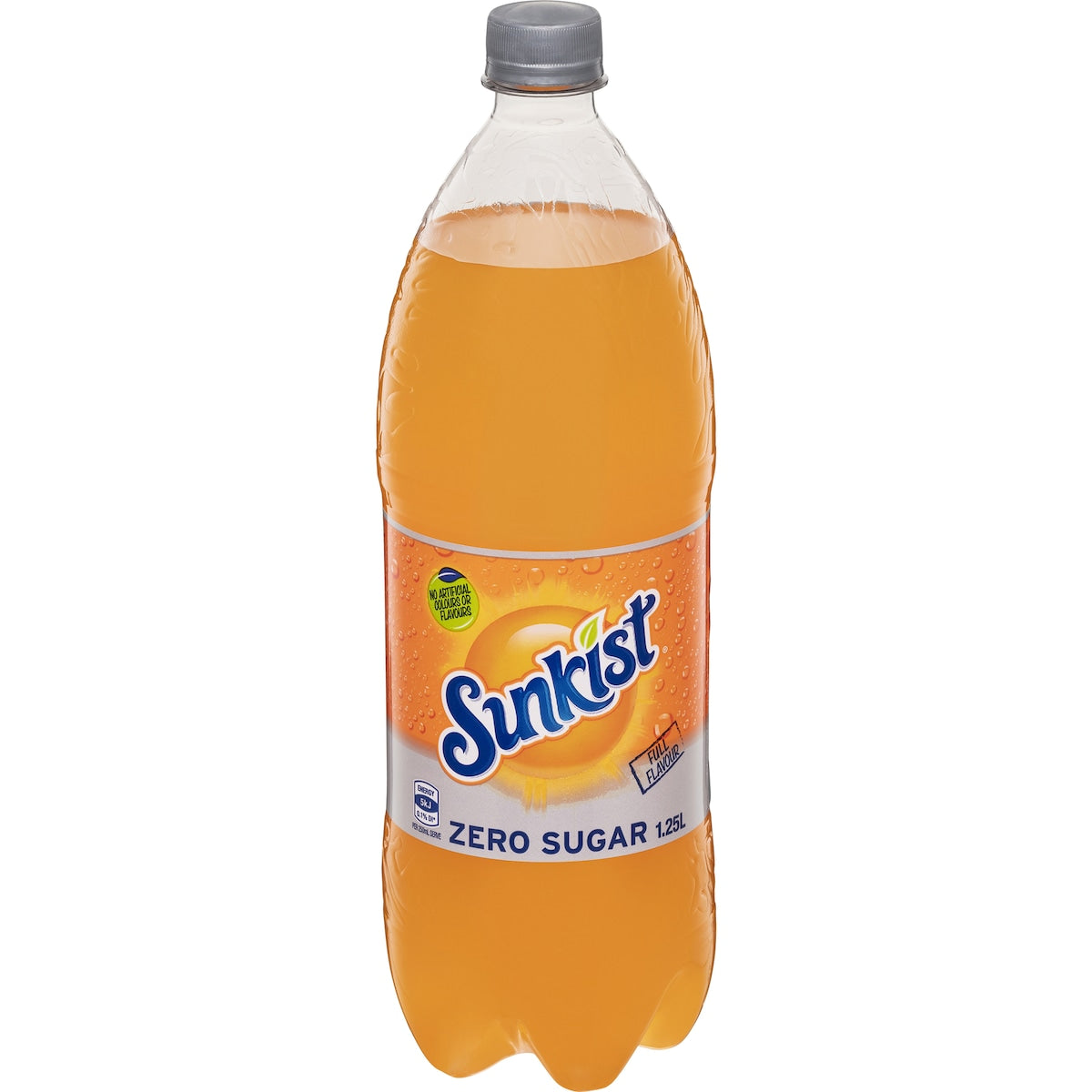 Sunkist Zero Sugar Orange Soft Drink Bottle 1.25l