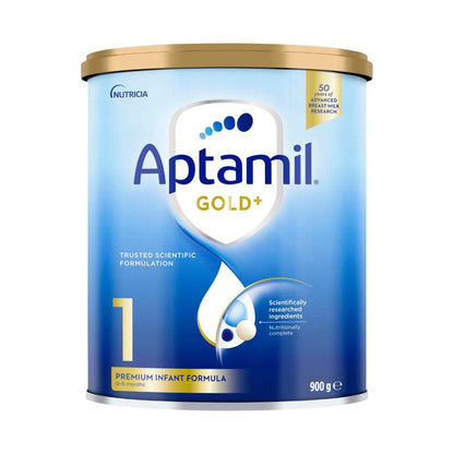 Aptamil Gold+ 1 Baby Infant Formula From 0-6 Months - 900g