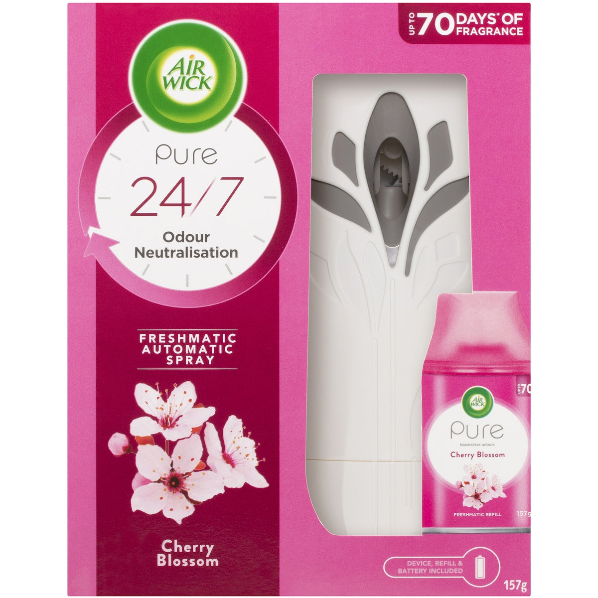 Air Wick Pure Freshmatic Auto Freshener Cherry Blossom 157g