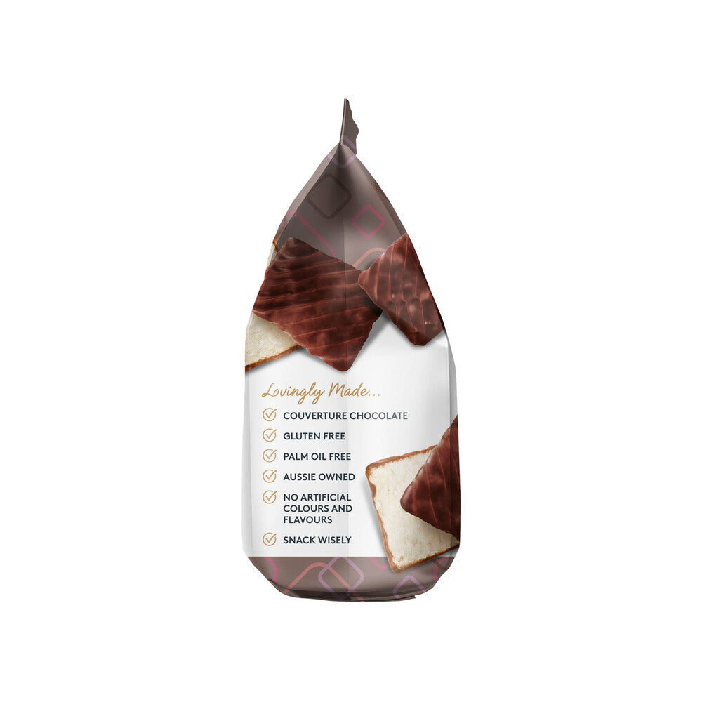 Charlie's Mini Rice Square Crisps Dark Chocolate - 80g