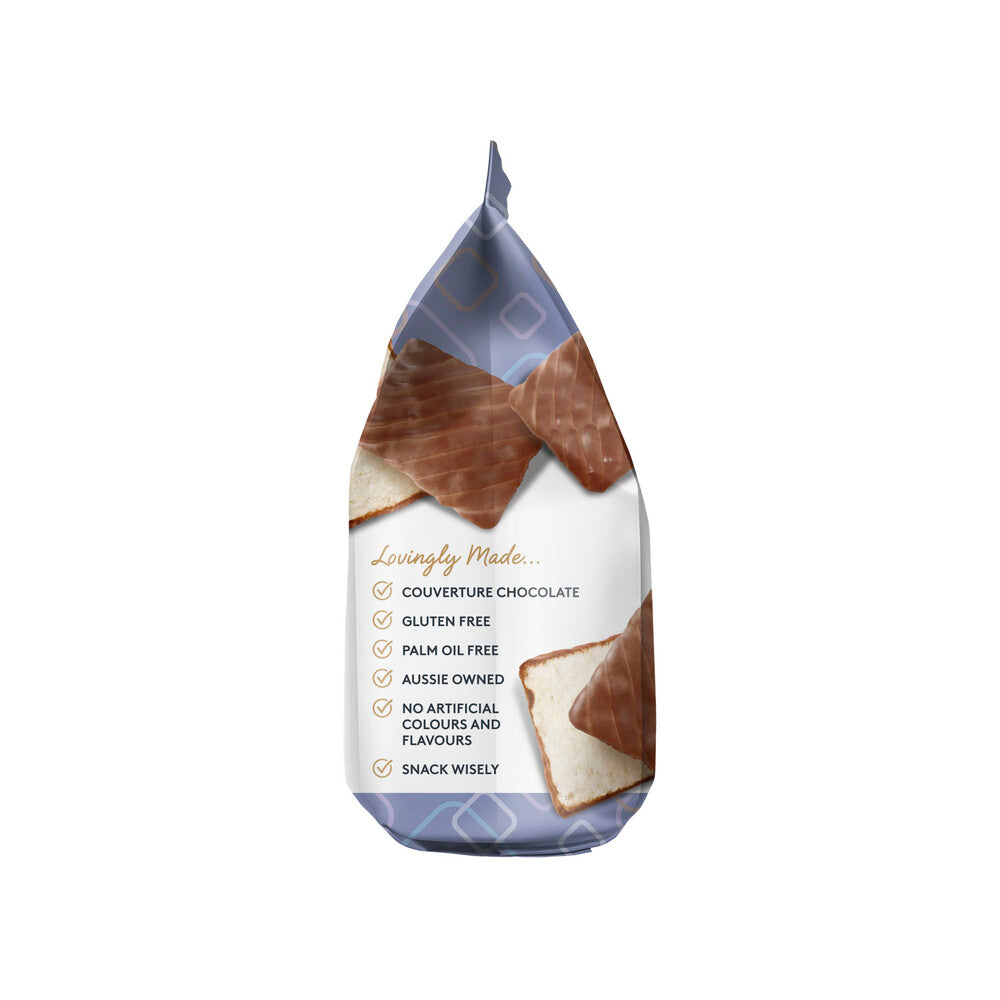 Charlie's Mini Rice Square Crisps Milk Chocolate - 80g