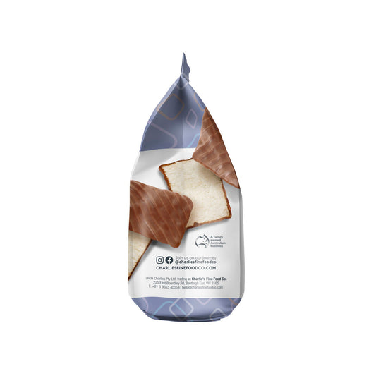 Charlie's Mini Rice Square Crisps Milk Chocolate - 80g