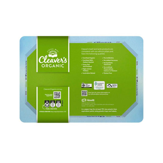 Cleaver's Organic Grass-fed Beef Stifry - 450g