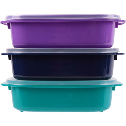Decor Microsafe Jewel Container Set 900ml X 3 Pack