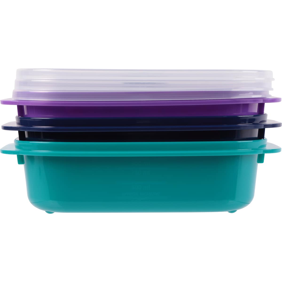 Decor Microsafe Jewel Container Set 900ml X 3 Pack