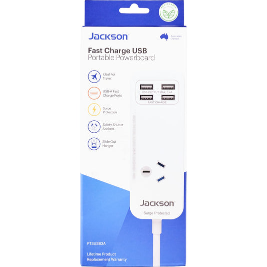 Jackson 4 USB Outlet Portable Powerboard each