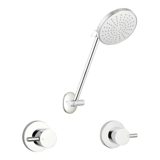 Mondella Resonance Chrome Shower Set - 210 x 80 x 165mm - 9L/min