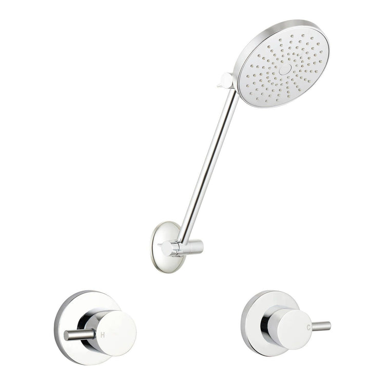 Mondella Resonance Chrome Shower Set - 210 x 80 x 165mm - 9L/min