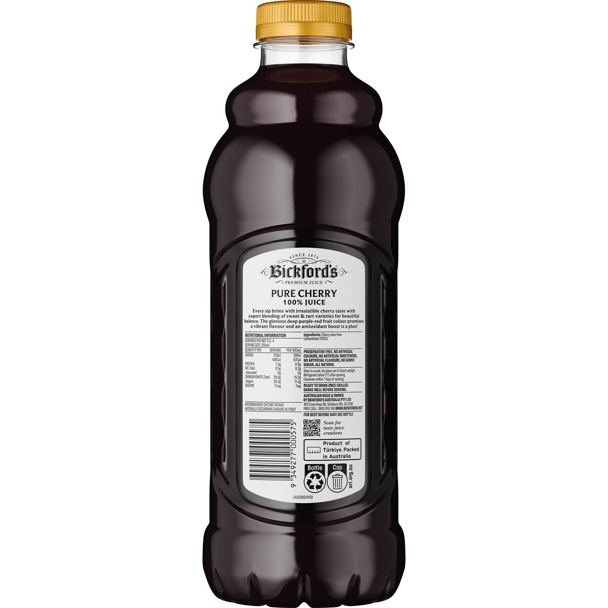 Bickford's Cherry Juice 1L