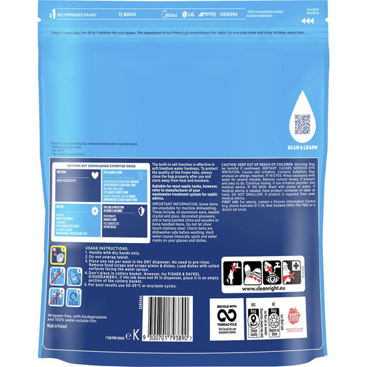Finish Power Lemon Dishwasher Tablets 40 pack
