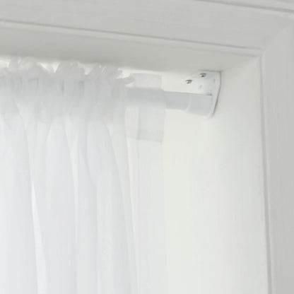 Windoware White Muslin Curtain Rod Bracket - 2 Pack