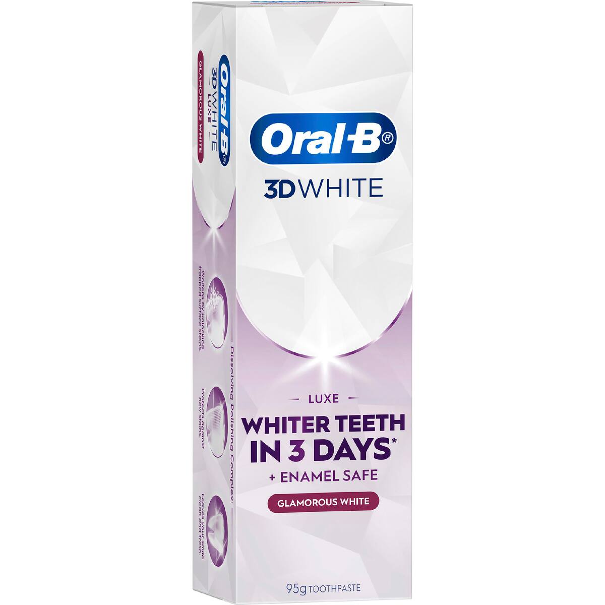 Oral-b 3d White Luxe Glamorous Toothpaste 95g