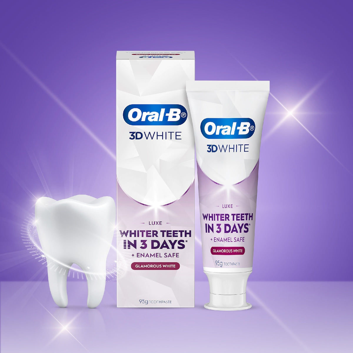 Oral-b 3d White Luxe Glamorous Toothpaste 95g