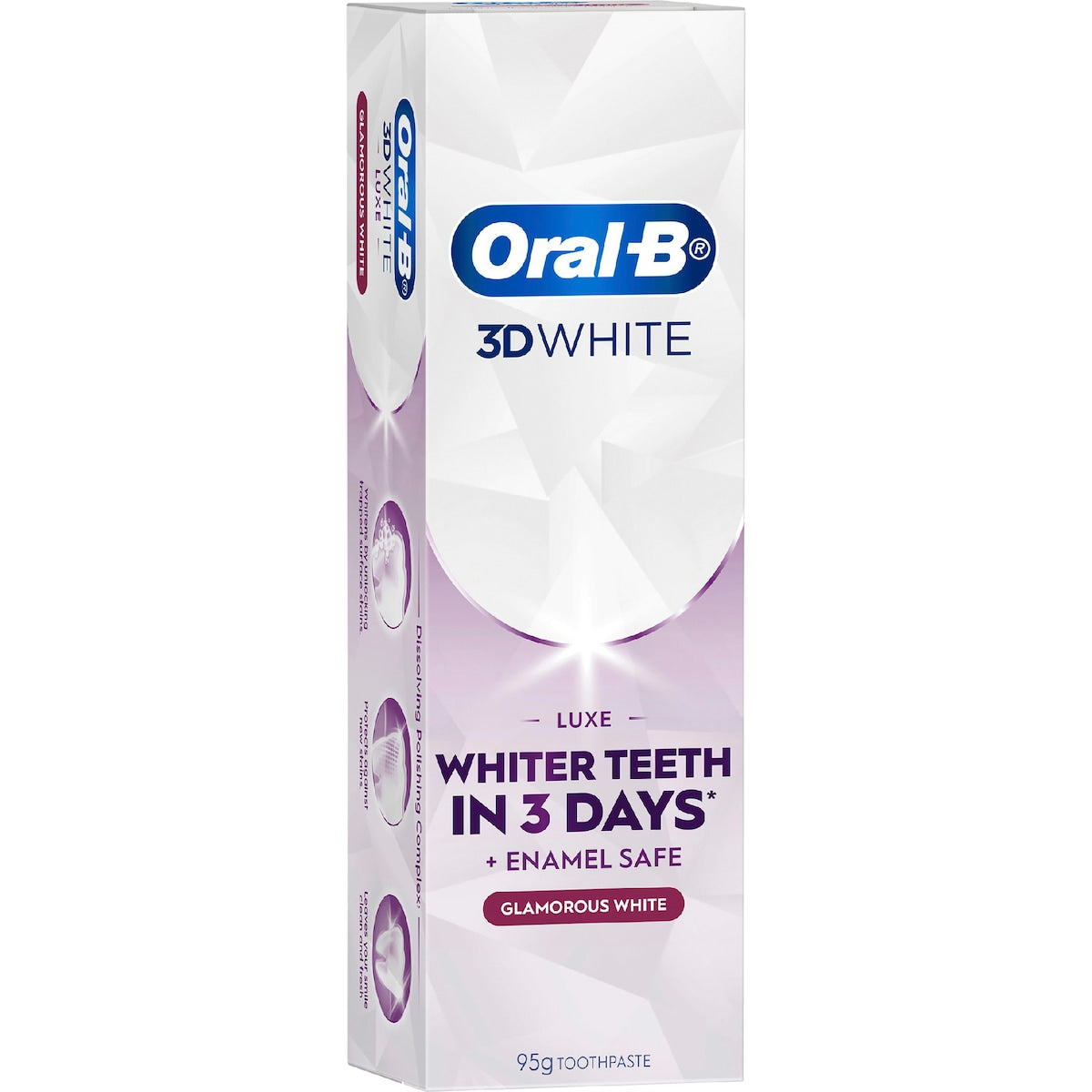 Oral-b 3d White Luxe Glamorous Toothpaste 95g