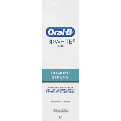 Oral-b 3d White Luxe Diamond Strong Whitening Toothpaste 95g