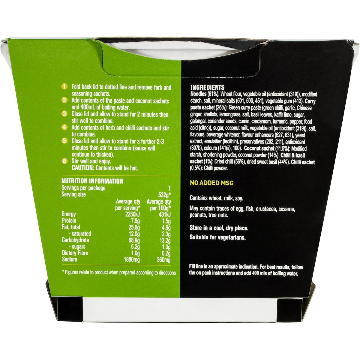 Suimin Noodles Thai Green Curry 122g