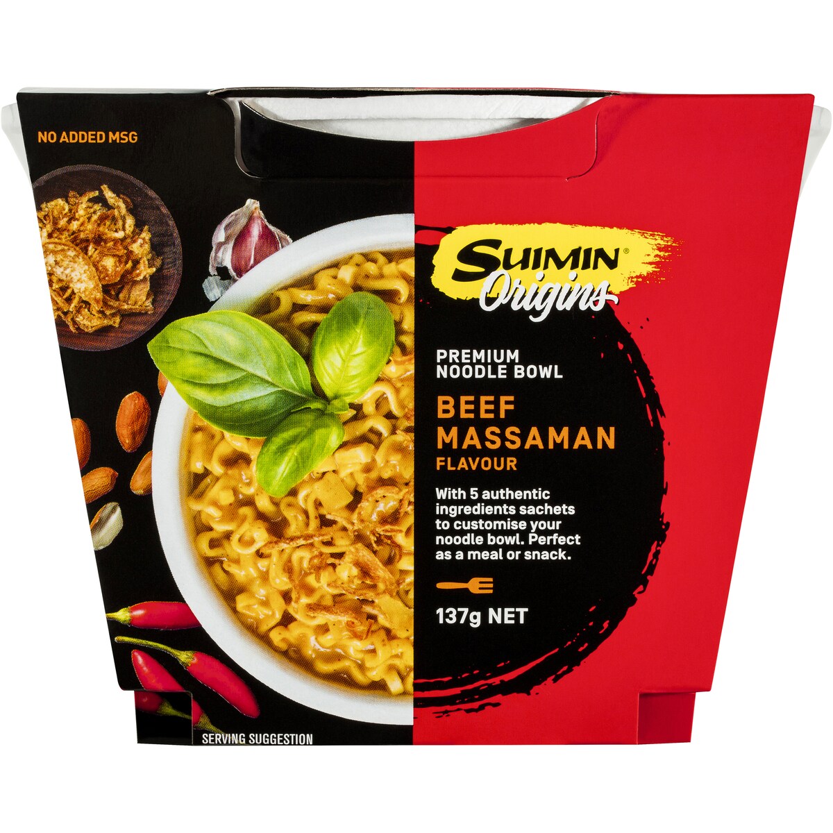 Suimin Noodles Beef Massaman Curry 137g